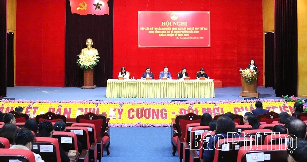 Tổ đại biểu HĐND tỉnh cụm Hòa Bình tiếp xúc cử tri sau Kỳ họp thứ Hai, HĐND tỉnh khóa XIX