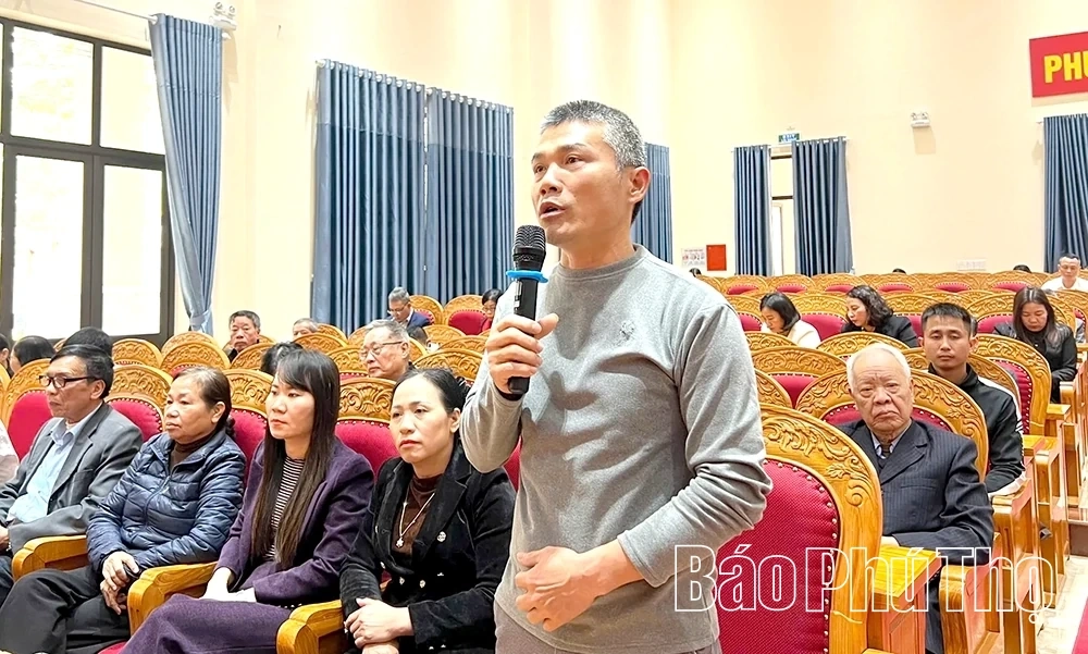 Đại biểu HĐND tỉnh, HĐND phường Vĩnh Phúc tiếp xúc cử tri