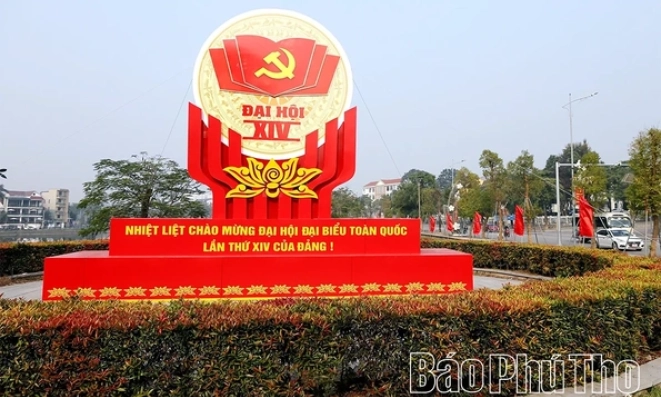Rực rỡ cờ hoa ch&agrave;o mừng Đại hội đại biểu to&agrave;n quốc lần thứ XIV của Đảng