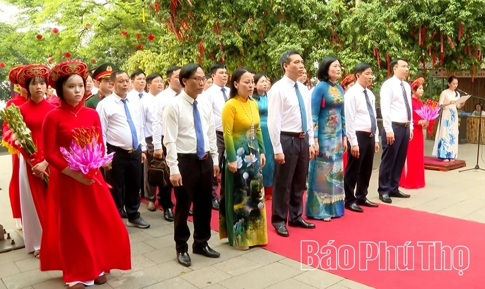 Xã Đông Thành dâng hương tưởng niệm các Vua Hùng