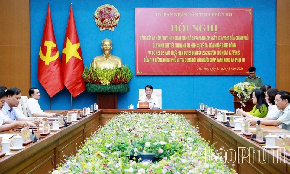 Tổng kết c&ocirc;ng t&aacute;c t&aacute;i h&ograve;a nhập cộng đồng cho người chấp h&agrave;nh xong &aacute;n phạt t&ugrave;