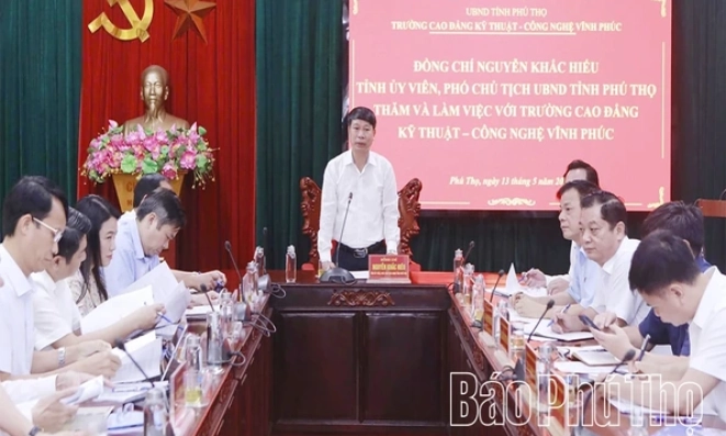 X&acirc;y dựng Trường Cao đẳng Kỹ thuật - C&ocirc;ng nghệ Vĩnh Ph&uacute;c th&agrave;nh trường cao đẳng chất lượng cao