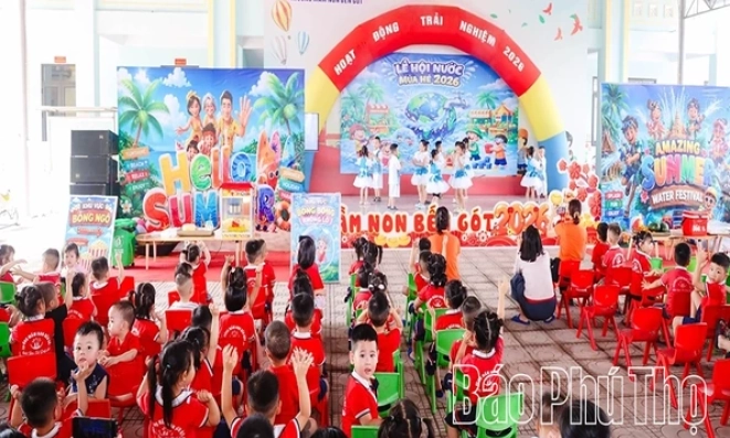 Trường Mầm non Bến G&oacute;t tổ chức chương tr&igrave;nh &ldquo;Ng&agrave;y hội nước - M&ugrave;a h&egrave; m&aacute;t l&agrave;nh&rdquo;
