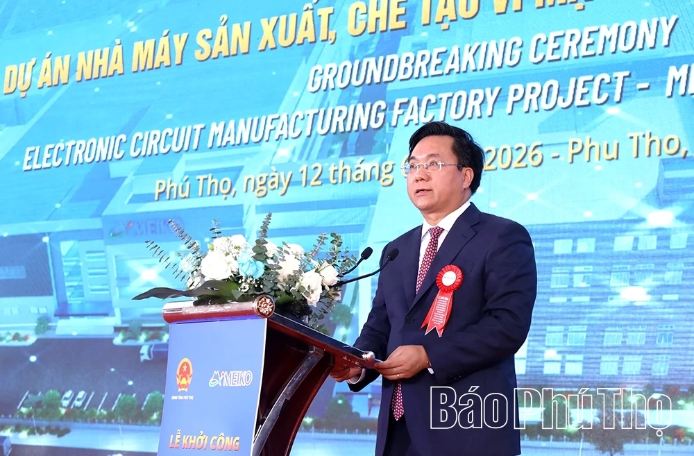 Khởi công Dự án Nhà máy sản xuất, chế tạo vi mạch điện tử Meiko Yên Quang trị giá 500 triệu USD