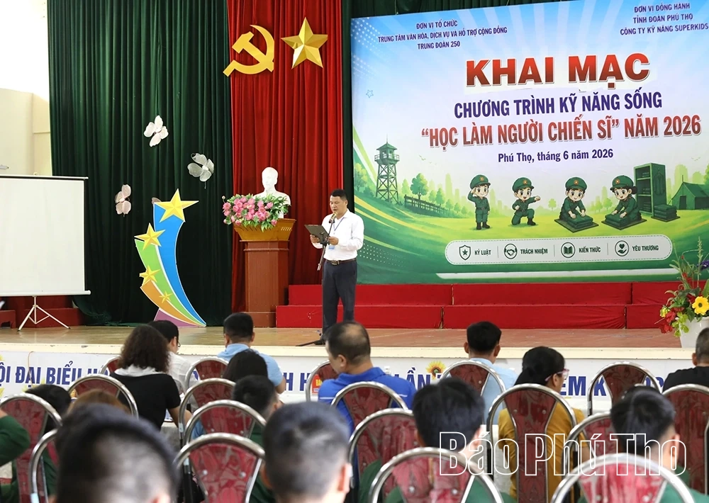 Khai mạc chương trình kỹ năng sống “Học làm người chiến sĩ năm 2026