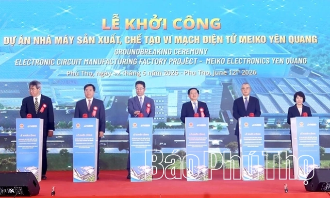 Khởi c&ocirc;ng Dự &aacute;n Nh&agrave; m&aacute;y sản xuất, chế tạo vi mạch điện tử Meiko Y&ecirc;n Quang trị gi&aacute; 500 triệu USD
