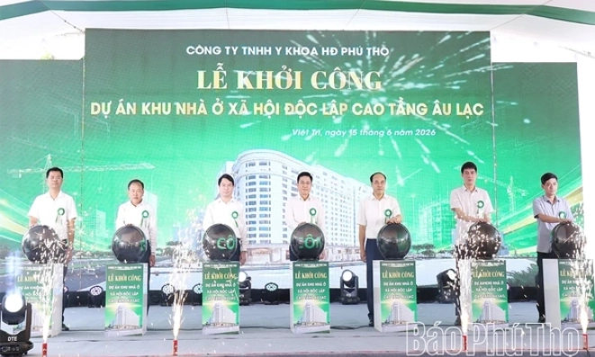 Khởi c&ocirc;ng Dự &aacute;n Khu nh&agrave; ở x&atilde; hội độc lập cao tầng &Acirc;u Lạc