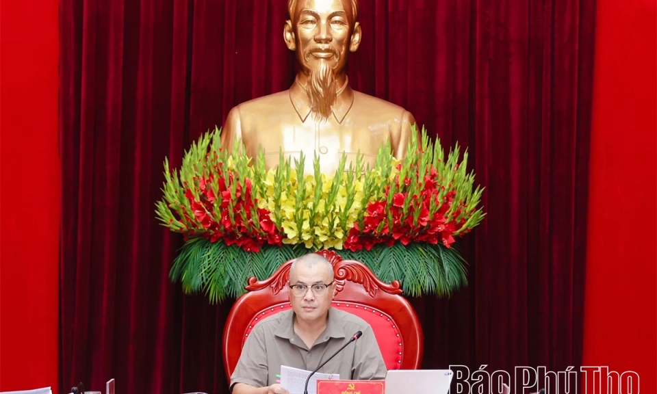 Ban Thường vụ Tỉnh ủy cho &yacute; kiến nhiều nội dung quan trọng về ph&aacute;t triển kinh tế - x&atilde; hội