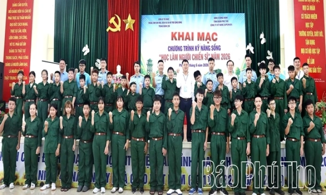 Khai mạc chương tr&igrave;nh kỹ năng sống &ldquo;Học l&agrave;m người chiến sĩ" năm 2026